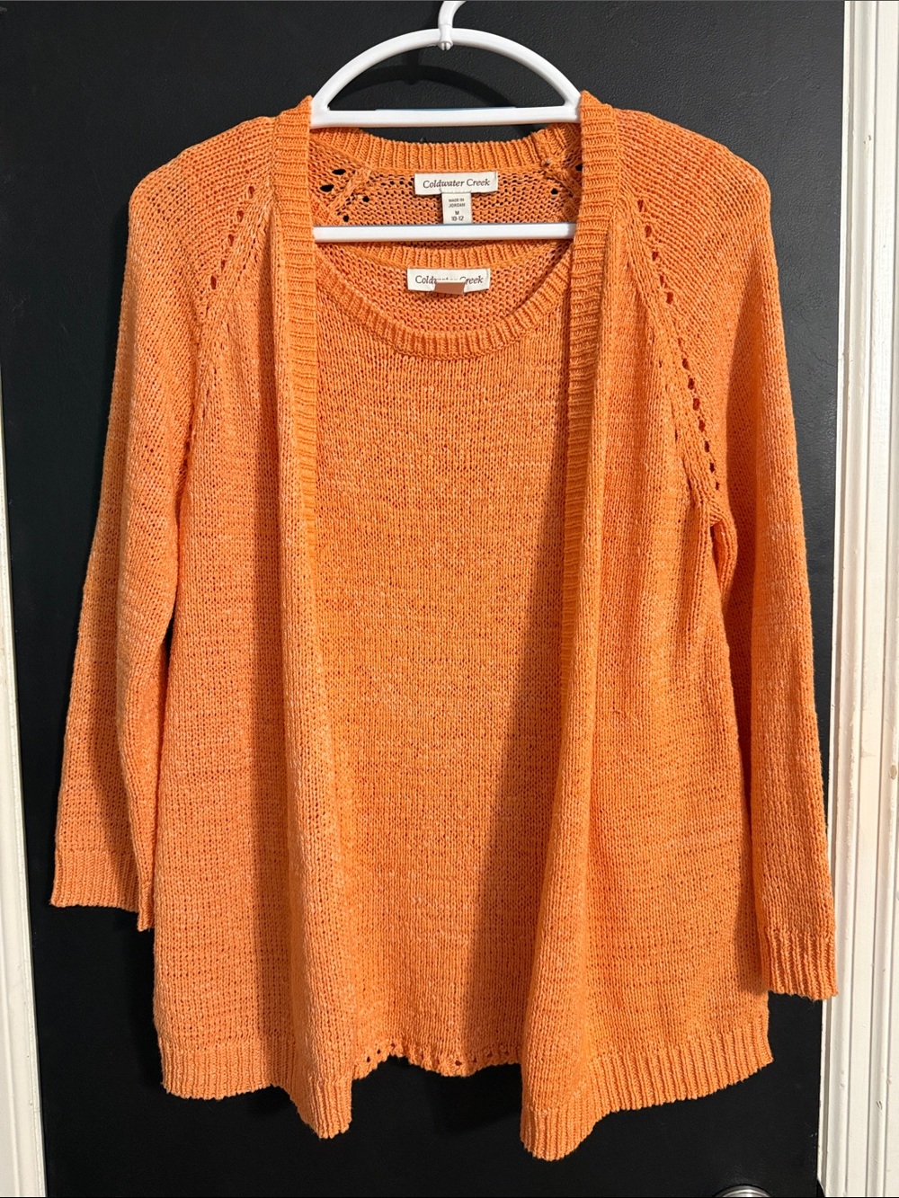 Coldwater Creek Open Weave Sweater Set Size: M 10-12